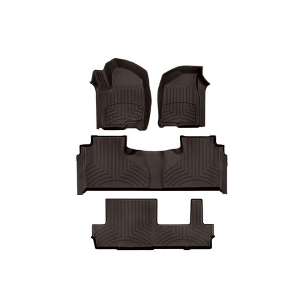 Weathertech Cocoa, Front and Rear and Rear FloorLiner HP 471632-1-2-6IM