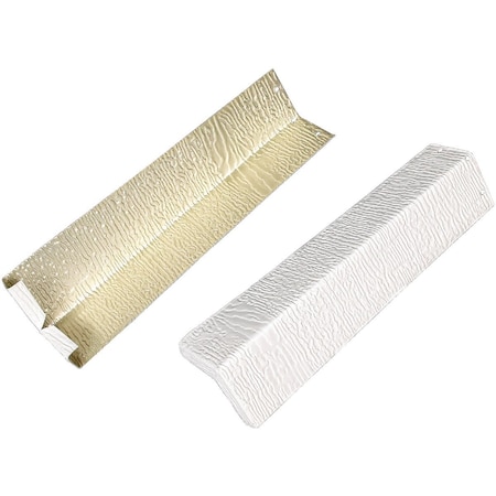 Amerimax Home Products 3/8'' x 12'' White Aluminum Embossed Siding Corner 61012