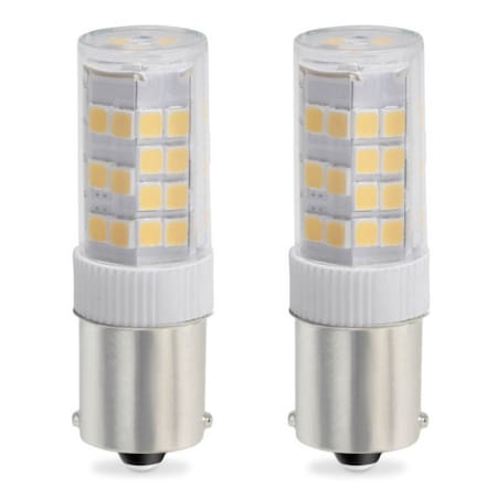 Bulbrite 35-Watt Equivalent T4 Dimmable Single-Contact Bayonet LED Light Bulb Warm White Light, 2PK 861539