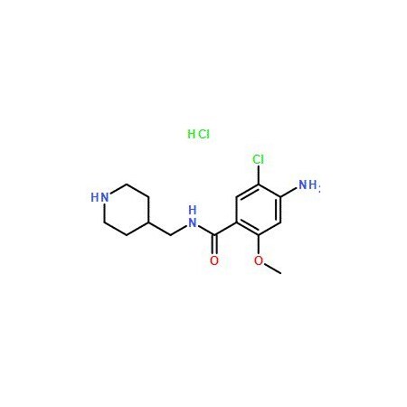Ak Scientific 4-Amino-5-chloro-2-methoxy-N-(piperidin-4-ylmethyl)benzamide hydrochloride (1g), CAS 654084-41-0 0022AC-1g