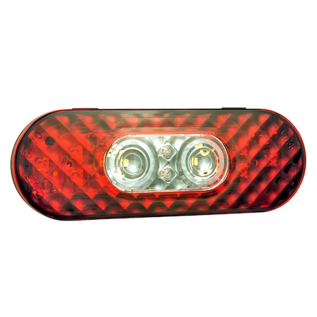 Grote Back-Up Light, LED, Red/Clear 54682