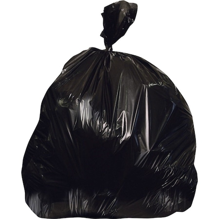 Heritage Bag 56 gal Trash Bags, 0.70 mil (18 Micron), Black, 100 PK HERH8647HK