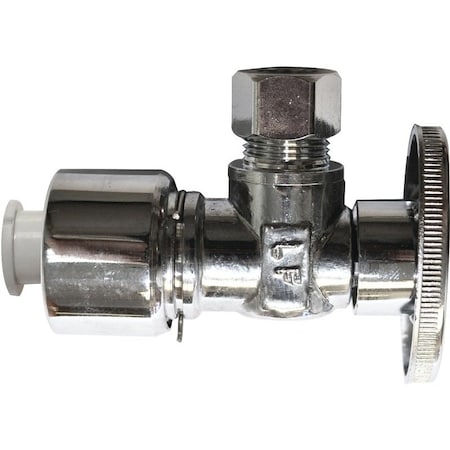 Plumb Pak 2622PCPOLF Supply Line Valve, 58 x 38 in Connection, Compression, Brass Body K2622PCPOLF