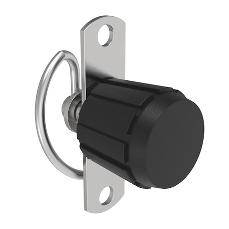Southco Compression Latch, Self-Adjusting, Knob Style, Rivet / Screw thru hole Installation 57-20-401-10