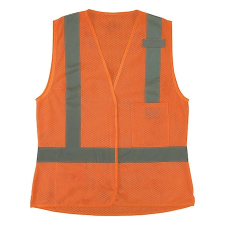 Ergodyne Hi-Vis Vest, XL, 29 " L, Orange 22415