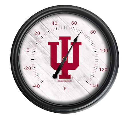Holland Bar Stool Co Indiana University Indoor/Outdoor LED Thermometer ODThrm14BK-08IndnaU
