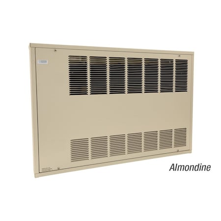 King Electric KCC Convection Cabinet Heater 3Ft 208V 3000W 1-Ph, Recessed, W/ Tamperproof Stat, Almondine KCC3-2030-1-R-TP-AD