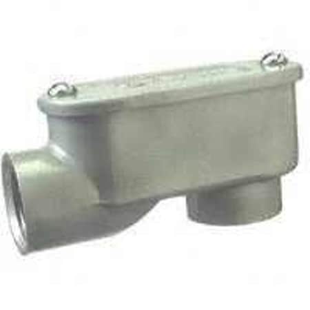 Halex Rigid Service Entrance Elbow, 1-1/4 in, Threaded, Aluminum 59512