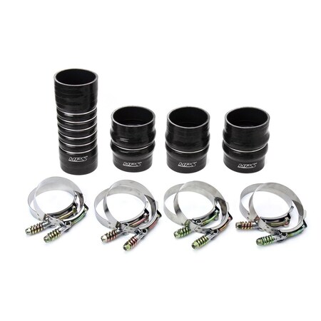 Hps Performance Ultra High Temp Aramid Reinforced Silicone Intercooler Hose Boots Kit, Black,  57-1568-BLK