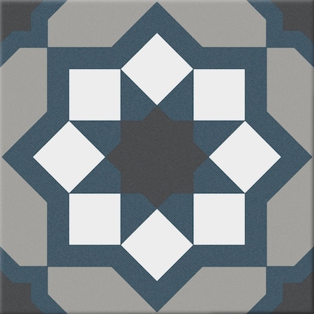 Andova Tiles Monbleu Vanoje 8-in. Patterned Look Matte Porcelain Floor & Wall Tile (6.46 Square Feet Per Box) ANDMON1413
