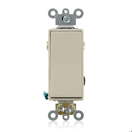 Leviton Decora Plus Rocker 3-Way 20A Ivory 5623-2I