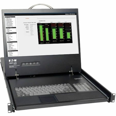 Tripp Lite 8-PORT RACK CONSOLE CAT5 KVM SWITCH 1U RM 19INCH LCD RACKMOUNT B070-008-19