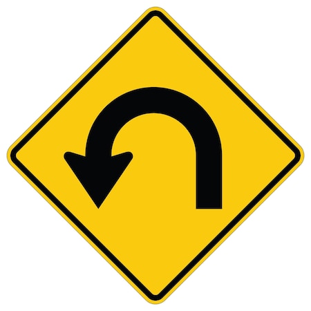 Sign Solutions Usa Traffic Sign, 36 in Width, Aluminum Sign, Diamond DUS12HYE3636W1-11L