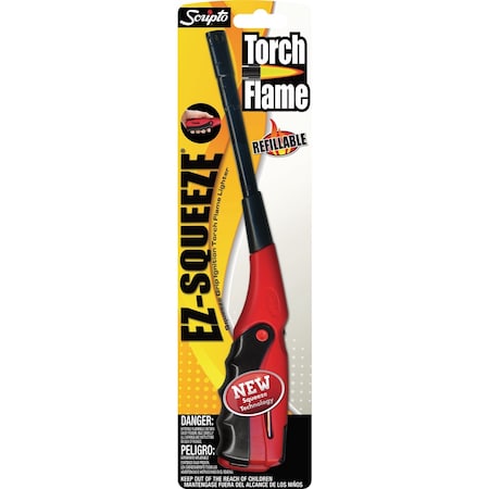 Scripto EZ Squeeze Torch Flame Refillable Utility Lighter BGM27T-1/12CD