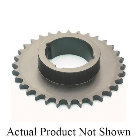 Tsubaki Sprocket w/Set Screws, 1 Bore, 2.814 OD, #40 chain, 16 T, 2.563 Dia P H40BTL16