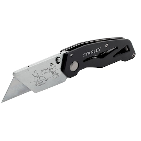 Stanley 5 3/4 in. Folding Fixed Utility Knife Black 1 pc 10-855