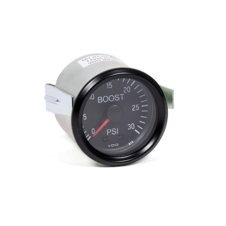 Vdo 150-052 2.062 in. dia. 0-30PSI Mechanical Cockpit Boost Gauge, Black VDO150-052