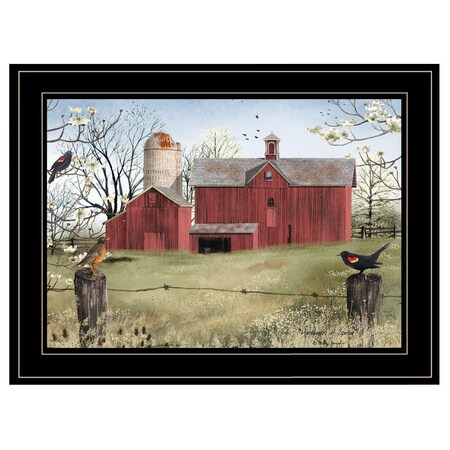 Homeroots Harbingers of Spring 4 Black Framed Print Wall Art 404361