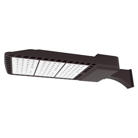 J&H Led 2100W Equivalent Integrated LED Bronze Outdoor Commercial Area Light with Wall Mount, 28800 Lumens JH-SBS240W-82F