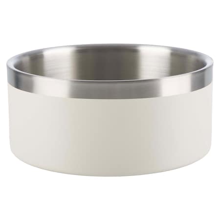 Petmaker Set of 2 Stainless Steel Dog Bowls 64oz Double Wall Insulated Non Slip Metal for Medium-Large Pets PET6426