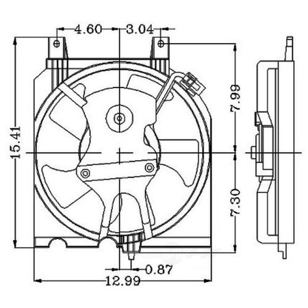 Global Parts Distributors Electric Cooling Fan Assembly 2811359
