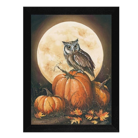Homeroots In the Pumpkin Patch Black Framed Print Wall Art 404956