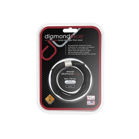 Diamond Performance Diamondlace 54-In. Black Fire Resistant DL054BLK.DIA