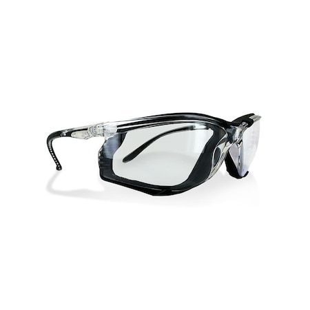 Magid Safety Glasses, Anti-Fog, Grey Lens, Clear/Black Frame, 1 PR Y84BKAFGY