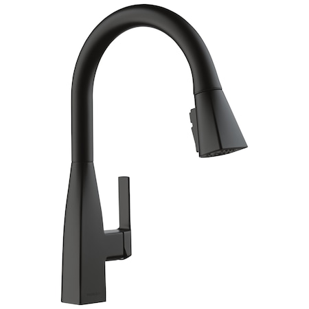 Peerless Xander Single-Handle Pull-Down Kitchen Faucet In Matte Black P7919LF-BLTP