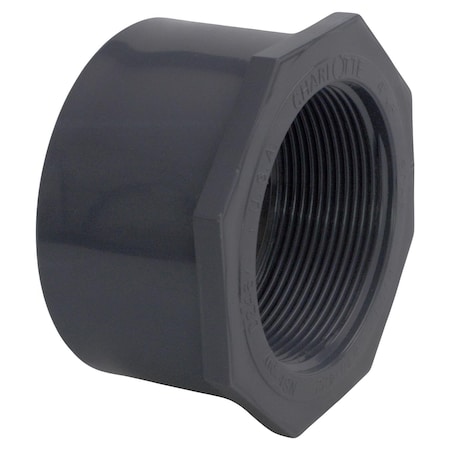 Charlotte Pipe Schedule 80 1/2 in. Spigot X 1/4 in. D FPT PVC Reducing Bushing PVC 08108 0600