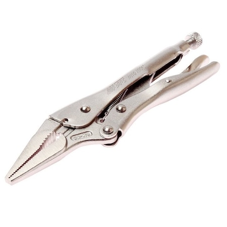 Jtc Auto Tools 9 in long nose locking pliers with heat-treated molybdenum steel jaws 9LN