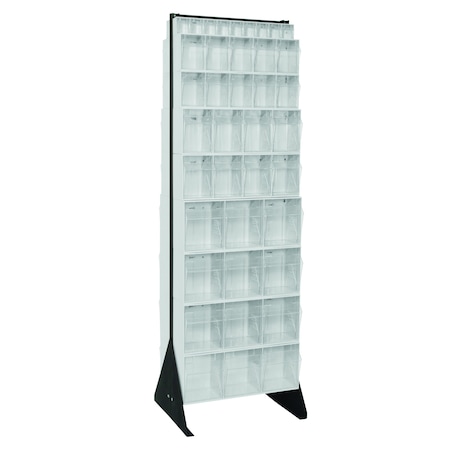 Quantum Storage Systems 70in DOUBLE SIDED UNIT W/18 WHITE TILT BINS QFS270-72WT