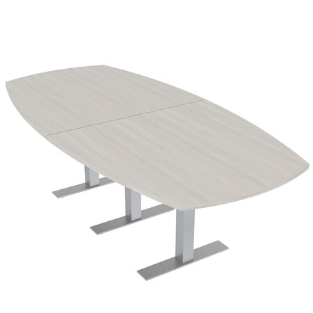 Skutchi Designs Arc Boat Conference Table With Power, 48 in W, 96 in L HAR-ABOT-48X96-T-K458-NA