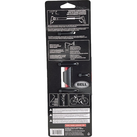 Bell Zephyr 150 Schrader/Presta Bicycle Frame Pump 7158891