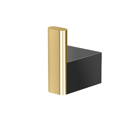 Gatco A-Line Robe Hook, Brass/Matte Black 5675