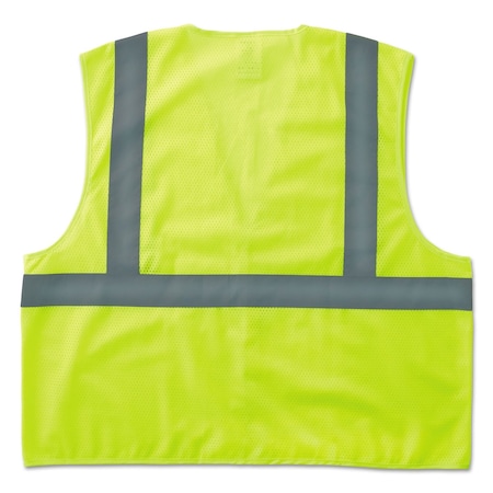 Ergodyne GloWear 8205HL Type R Class 2 Super Econo Mesh Safety Vest, Lime, L/XL 20975