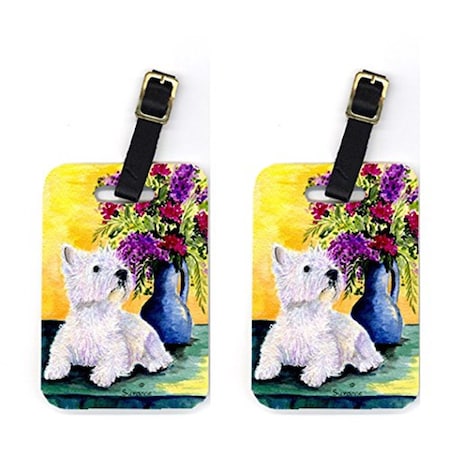 Carolines Treasures Pair of 2 Westie Luggage Tags CA72892