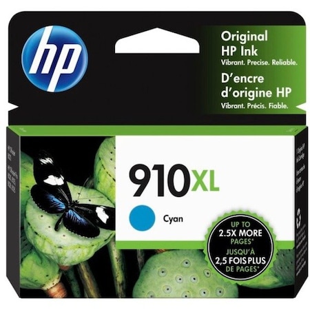 Hp HP 910XL Original High Yield Inkjet Ink Cartridge - Cyan - 1 Each - 825 Pages 3YL62AN#140