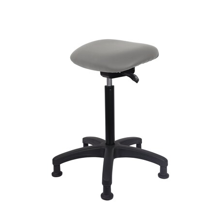 Blue Ridge Ergonomics Vinyl Sit-Stand - Standing Height with Stationary Glides in Dove Trailblazer Vinyl VSTSS-RG-NF-RG-8567