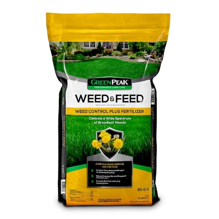 Greenpeak Weed & Feed Lawn Fertilizer For All Grasses 15000 sq ft 905323