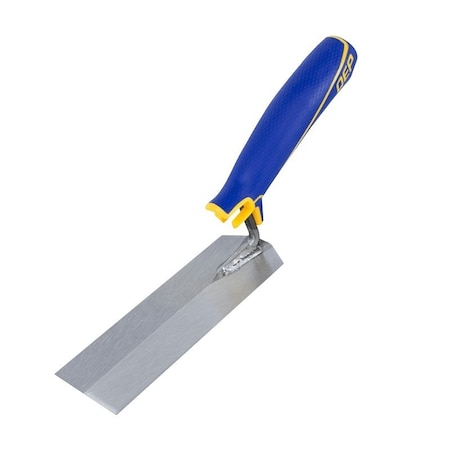 Qep Margin Trowel, 6 in L Blade, 2 in W Blade, Steel Blade, Comfort Grip 42112