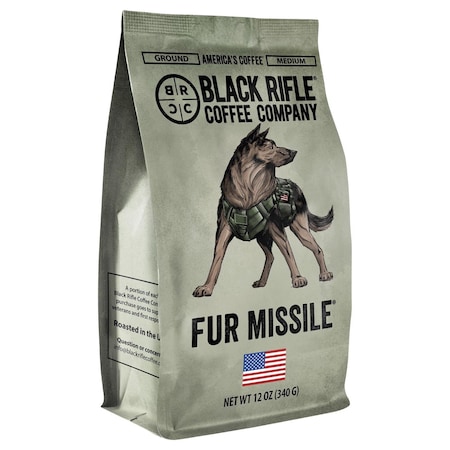 Black Rifle Coffee Co Fur Missile Ground Coffee 1 pk 3F-206-12G