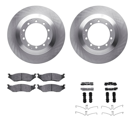 Dynamic Friction Co DFC Brake Rotor- Heavy Duty Brake Pad includes Hardware 6412-40067