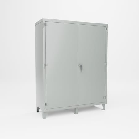 Pucel Super Heavy Duty Storage Cabinet, 60 in W x 78 in H x 24 in D, 9 Drawers, Gray SXHDSC-6072-24-9D