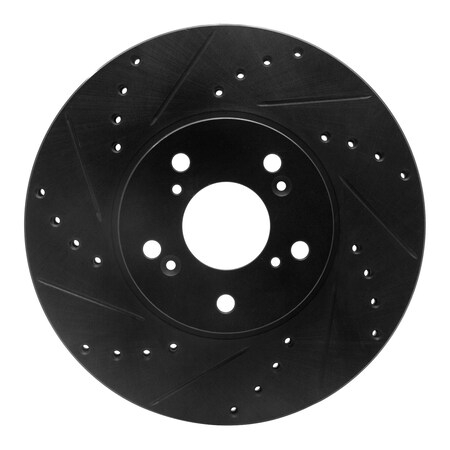Dynamic Friction Co DFC Brake Rotor - Drilled and Slotted - Black 633-59043L