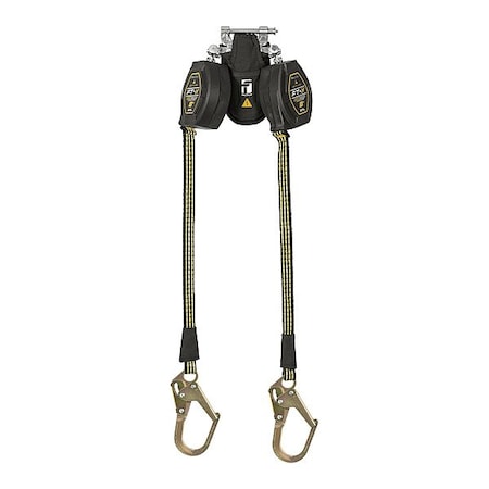 Falltech EdgeCore(TM) Self-Retracting Lifeline, Quick-Connect, Aluminum, 2 Leg(s), 420 lb Weight Capacity 84008TP0