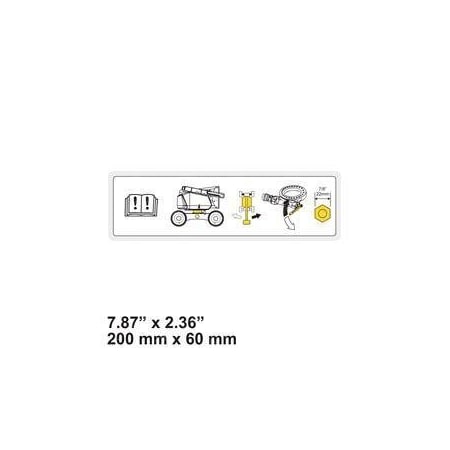 Jlg REPLACEMENT DECAL, MAN. TURNTABLE ROTATE 1001119981