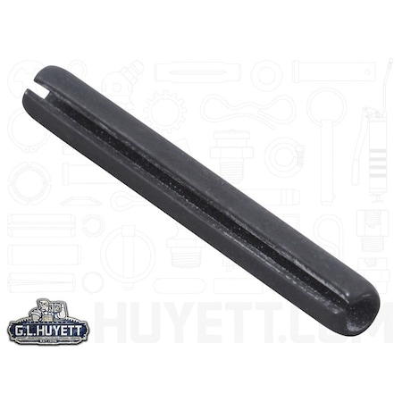 Huyett Slotted Spring Pin, Standard Duty, Phosphate Coat High Carbon Steel, .125 Dia x 1 L x .028 Wall MS16562-132