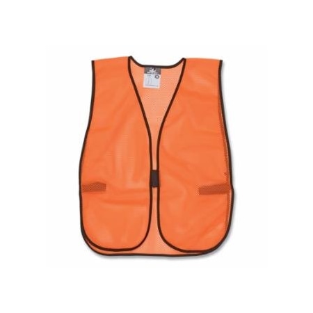 Mcr Safety General Purpose Safety Vest, One Size Fits Most, Orange, 12PK 611-V201