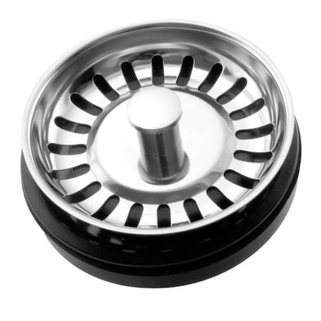 Westbrass 3.25 in. ISE Disposal Strainer Basket only, Satin Nickel D209S-07